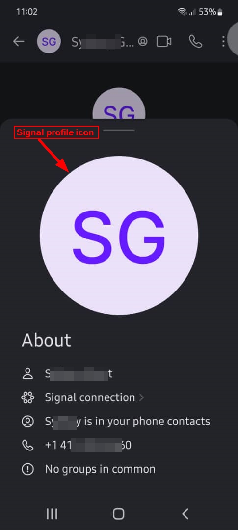 Signal full profile window