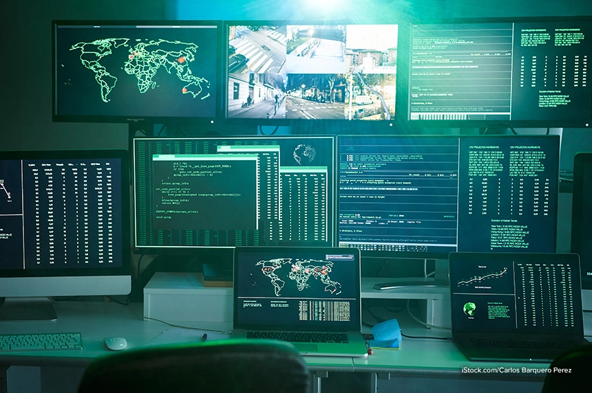 surveillance control room