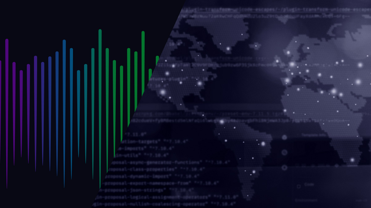 Interconnected screen of all of the countries with NeedleStack logo on left side