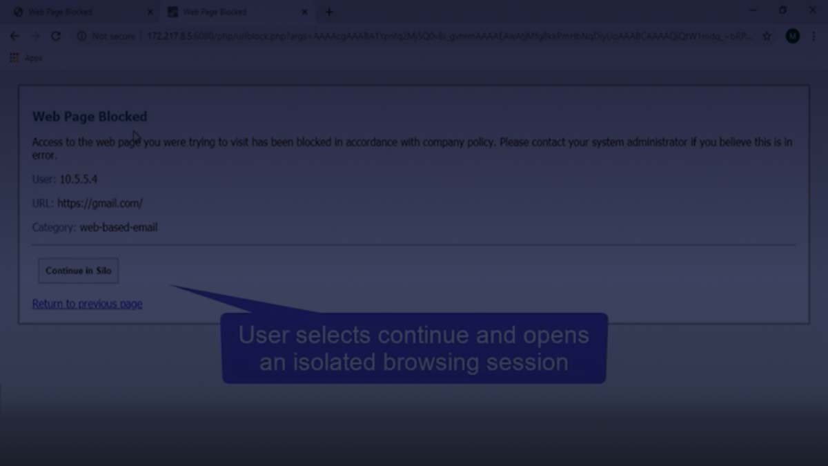 Secure web gateway integration: Silo for Safe Access demo