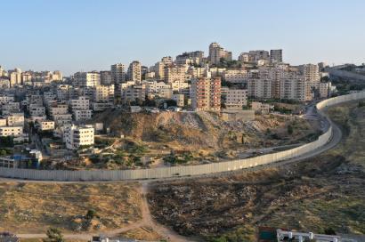 buildings with wall around them in Israel